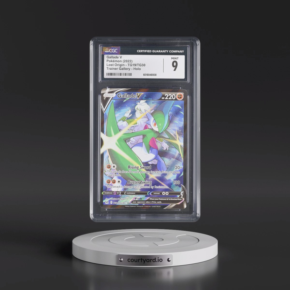 2022 Lost Origin #TG19/TG30 Gallade V - Trainer Gallery Holo (CGC 9 MINT)