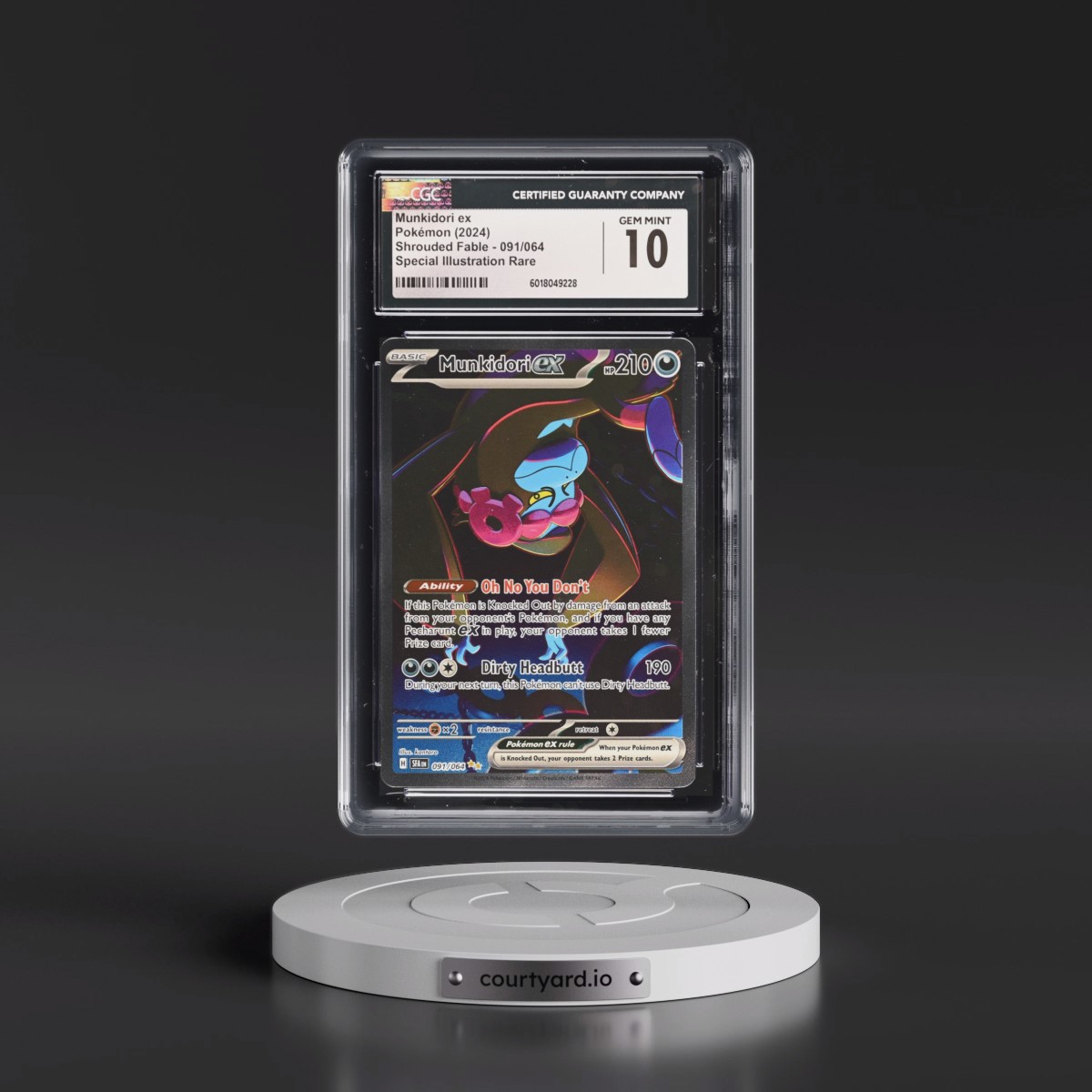2023 Shrouded Fable - SFA EN Munkidori ex - Special Illustration Rare (Holo) #091/064 CGC 10