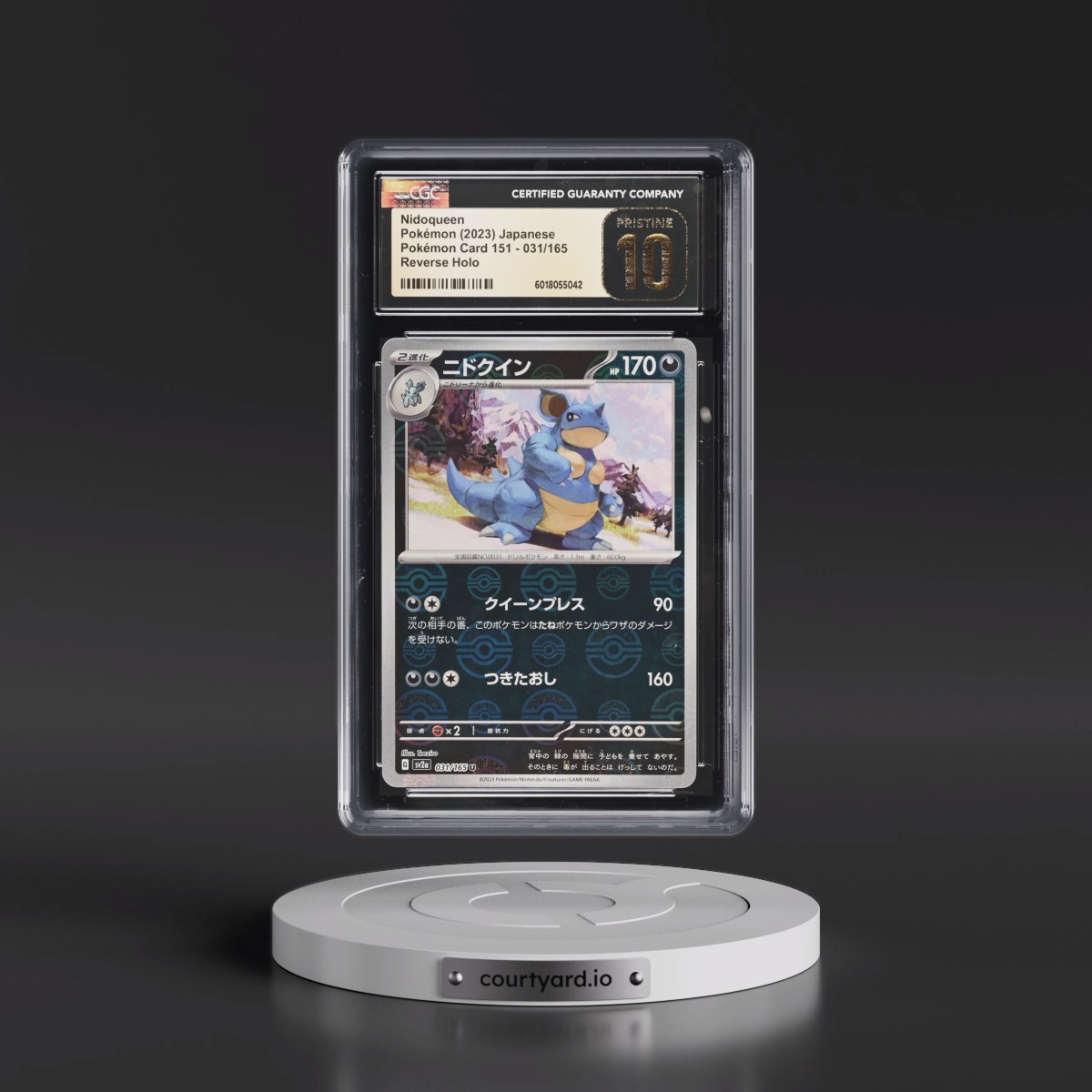 2023 Pokémon Card 151 #031/165 Nidoqueen - Reverse Holo Poké Ball (CGC 10 PRISTINE)