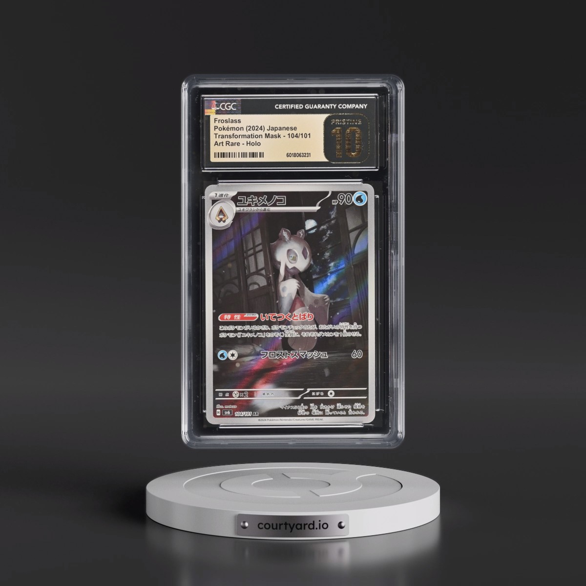 2024 Transformation Mask #104/101 Froslass - Art Rare Holo (CGC 10 PRISTINE)