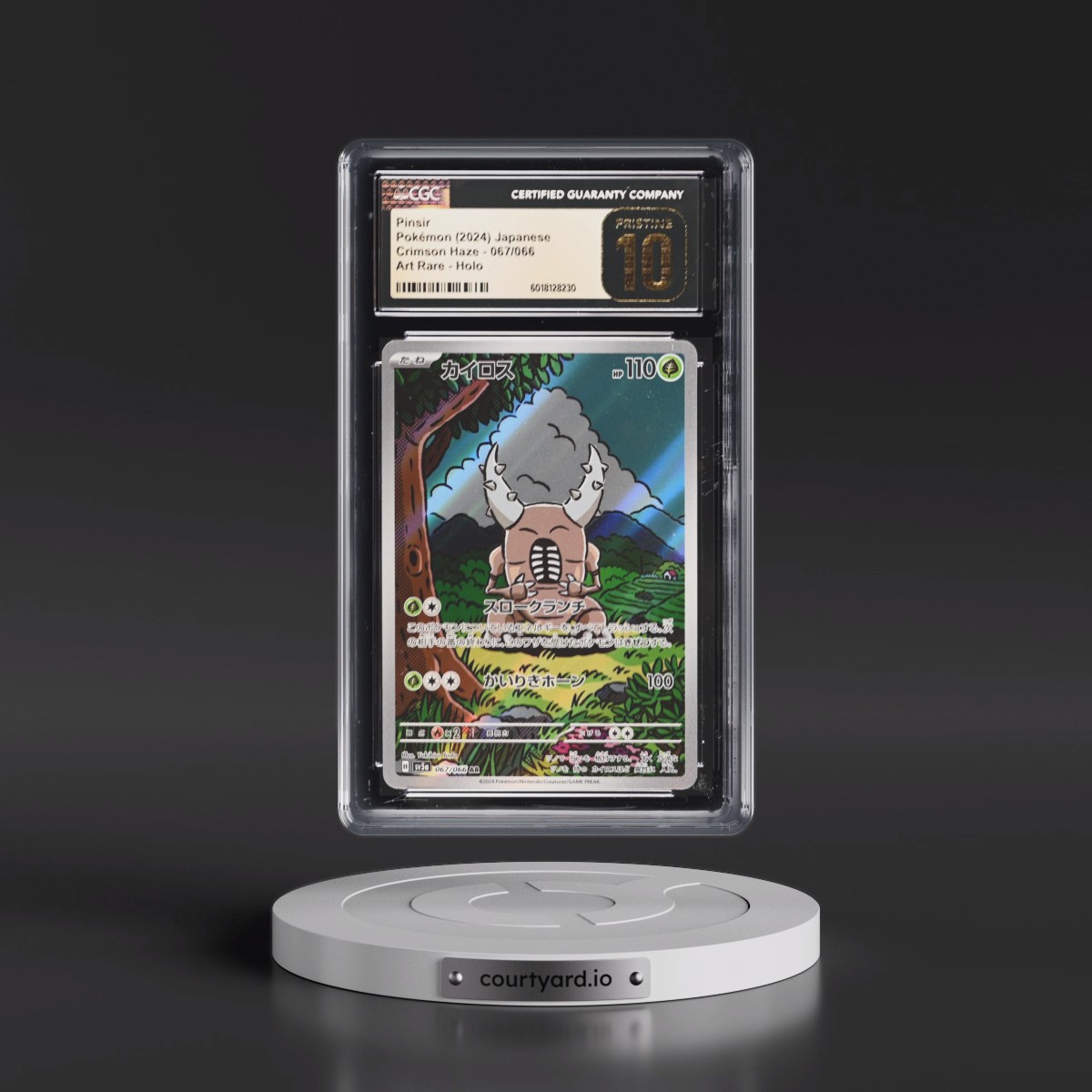 2024 Crimson Haze #067/066 Pinsir - Art Rare Holo (CGC 10 PRISTINE)