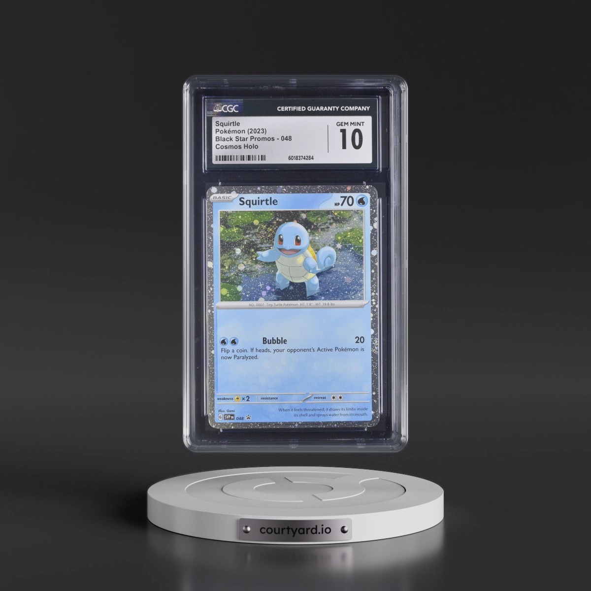 2023 Black Star Promos - Scarlet & Violet SVP EN #048 Squirtle - 151 Poster Collection (Cosmos Holo) (CGC 10 GEM MINT)