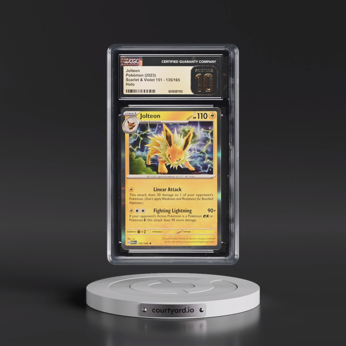 2023 Scarlet & Violet 151 - MEW EN Jolteon - Holo #135/165 CGC 10