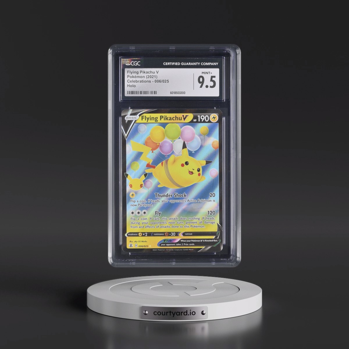 2021 Celebrations #006/025 Flying Pikachu V - Holo (CGC 9.5 MINT+)