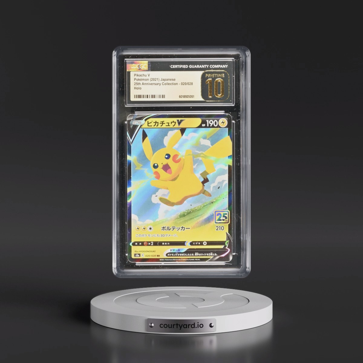 2021 25th Anniversary Collection #020/028 Pikachu V - Holo (CGC 10 PRISTINE)