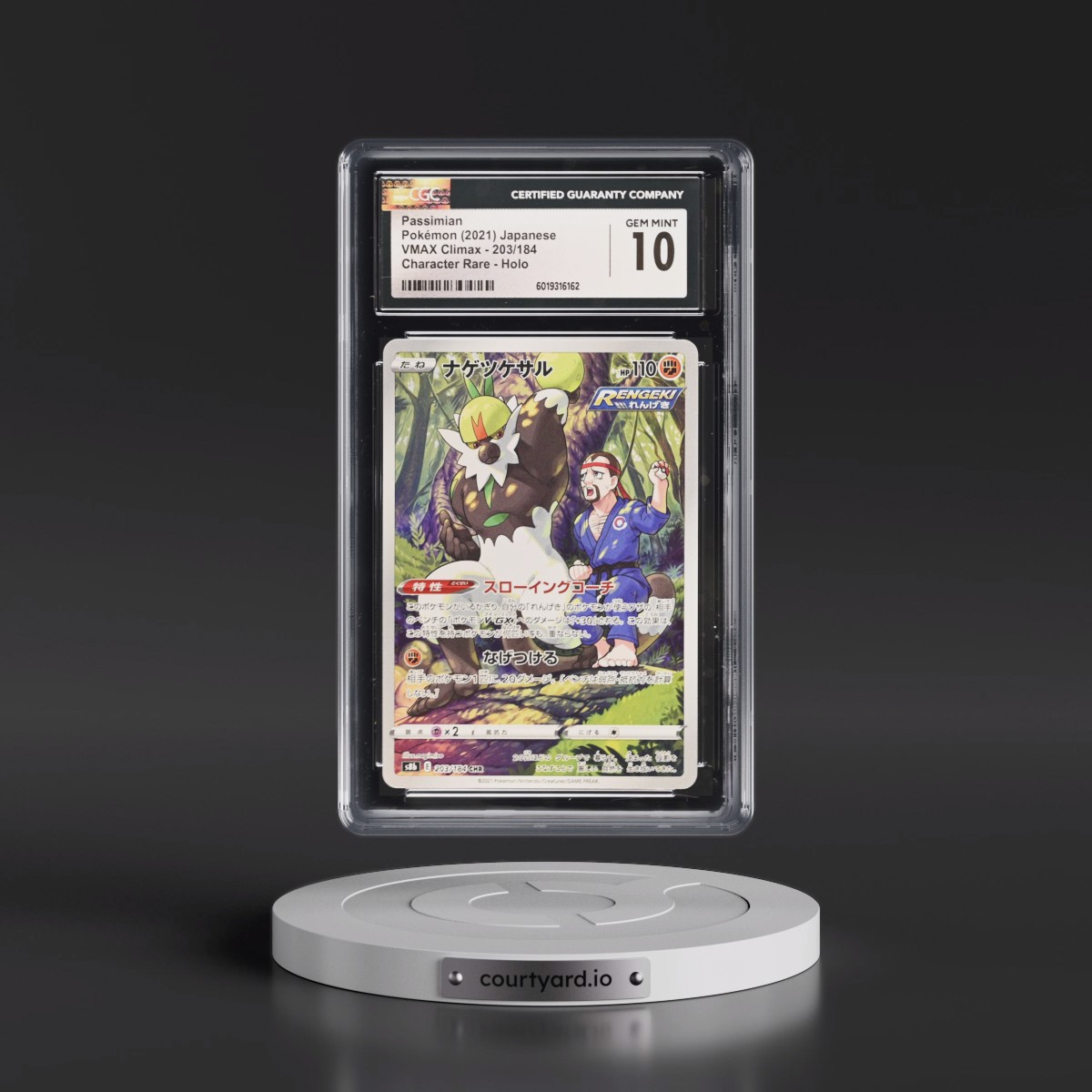 2021 VMAX Climax #203/184 Passimian - Character Rare Holo (CGC 10 GEM MINT)
