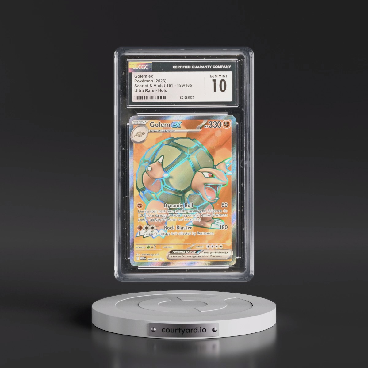 2023 Scarlet & Violet 151 - MEW EN #189/165 Golem ex - Ultra Rare Holo (CGC 10 GEM MINT)