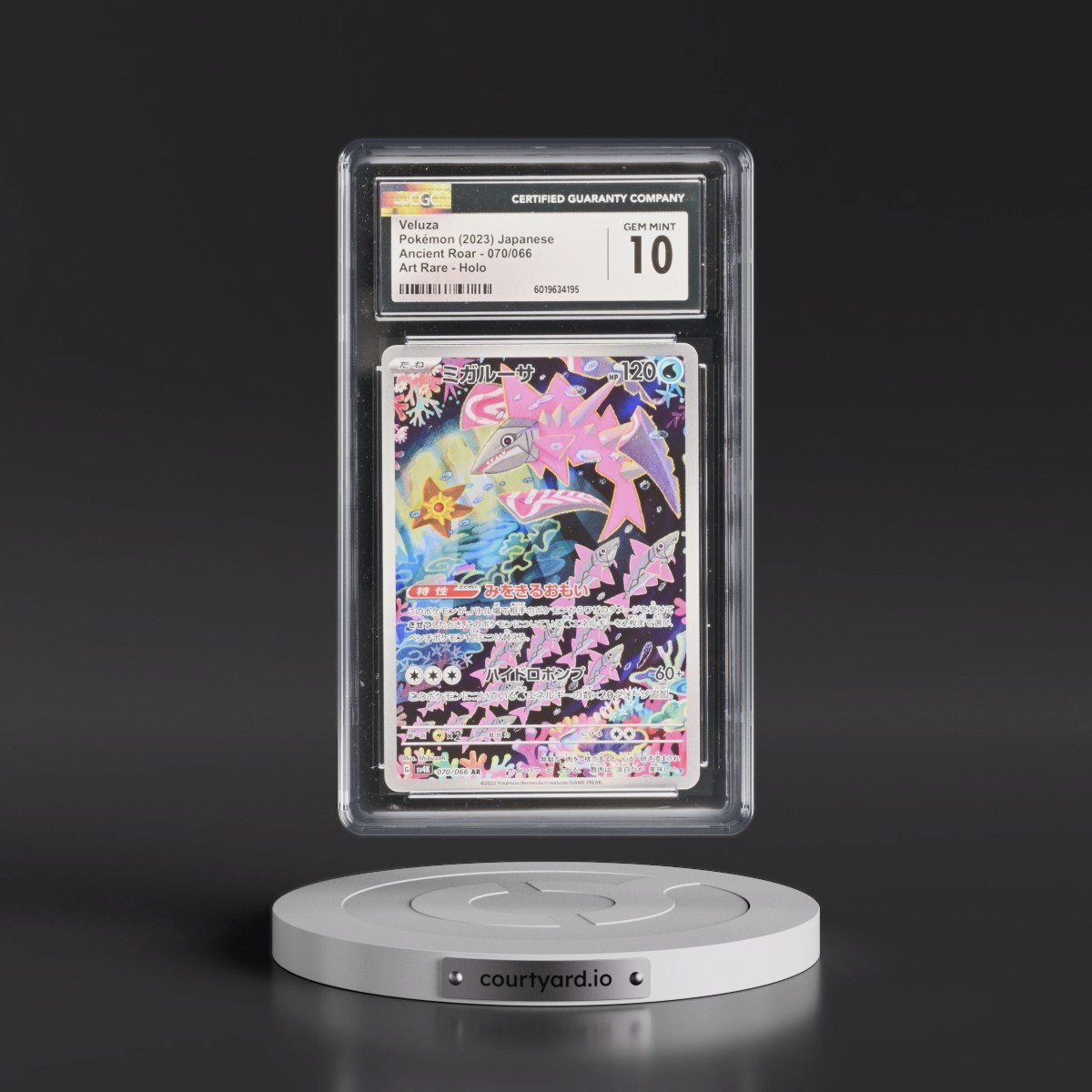 2023 Pokémon Sv4k-Ancient Roar #070 Veluza - Art Rare (CGC 10 GEM MINT)