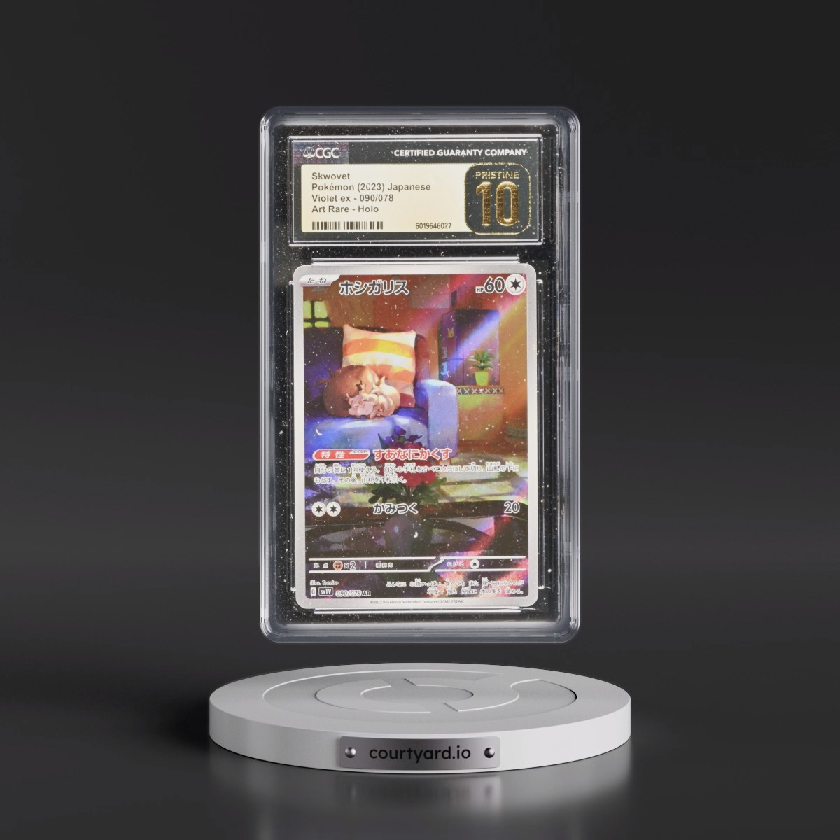 2023 Pokémon Sv1v-Violet EX #090 Skwovet - Art Rare (CGC 10 PRISTINE)