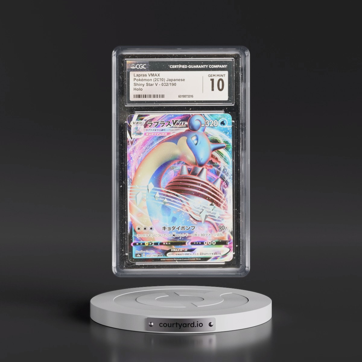 2020 Shiny Star V #032/190 Lapras VMAX - Holo (CGC 10 GEM MINT)