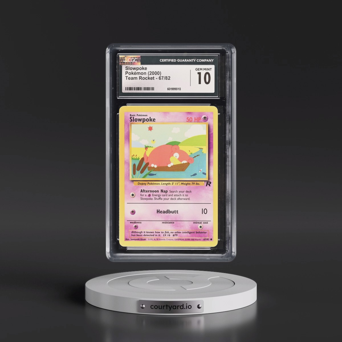 1999 Team Rocket #67/82 Slowpoke (CGC 10 GEM MINT)