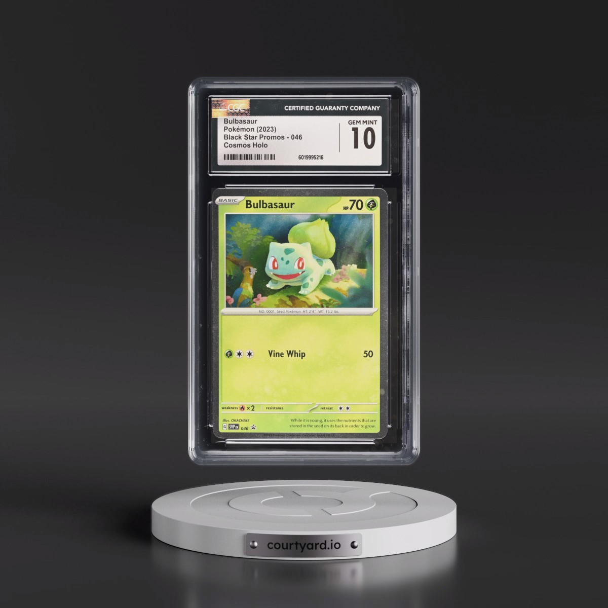 2023 Black Star Promos - Scarlet & Violet SVP EN #046 Bulbasaur - 151 Poster Collection (Cosmos Holo) (CGC 10 GEM MINT)