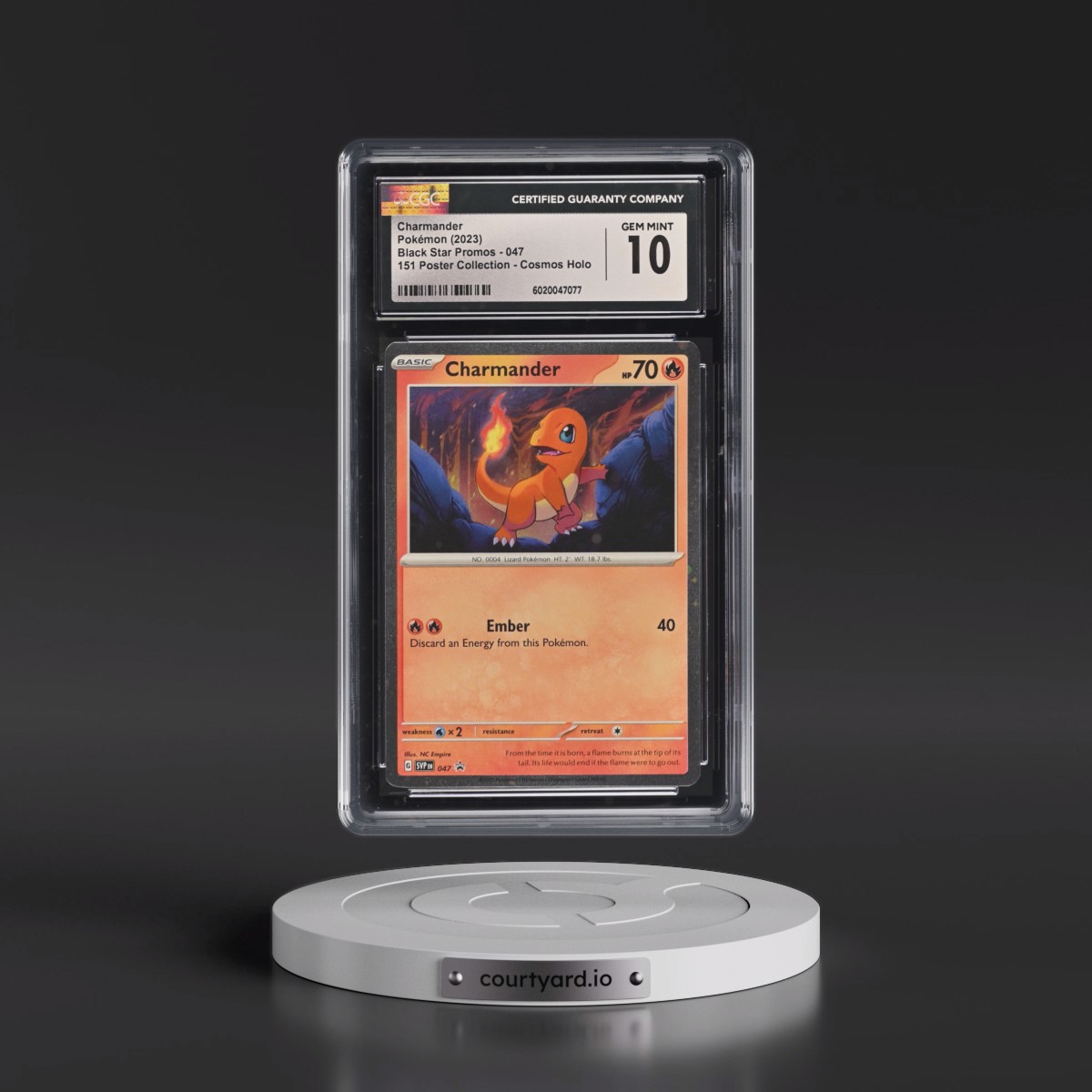 2023 Black Star Promos - Scarlet & Violet SVP EN #047 Charmander - 151 Poster Collection (Cosmos Holo) (CGC 10 GEM MINT)