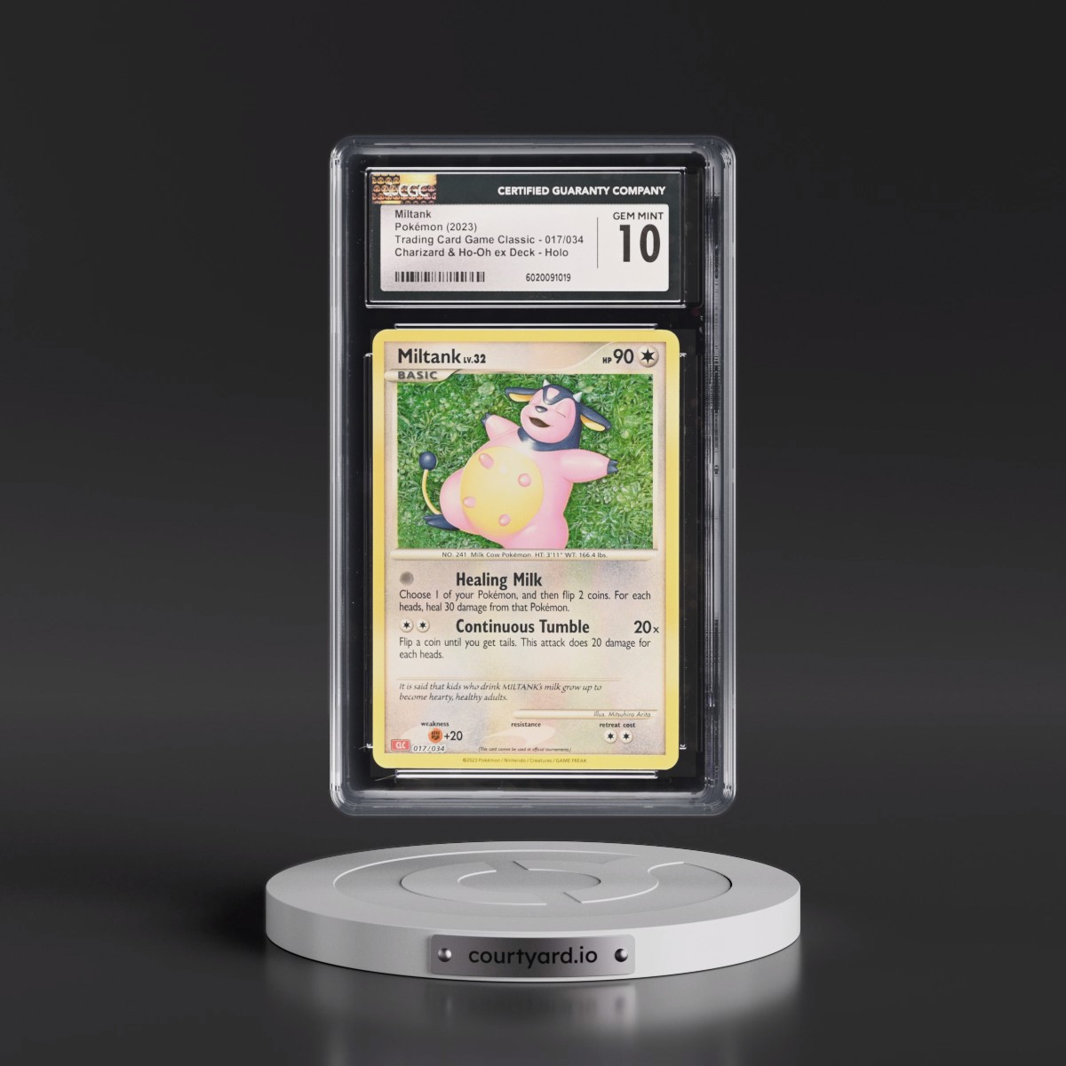 2023 Trading Card Game Classic - CLV, CLC, CLB #017/034 Miltank - Charizard & Ho-Oh ex Deck - CLC Holo (CGC 10 GEM MINT)