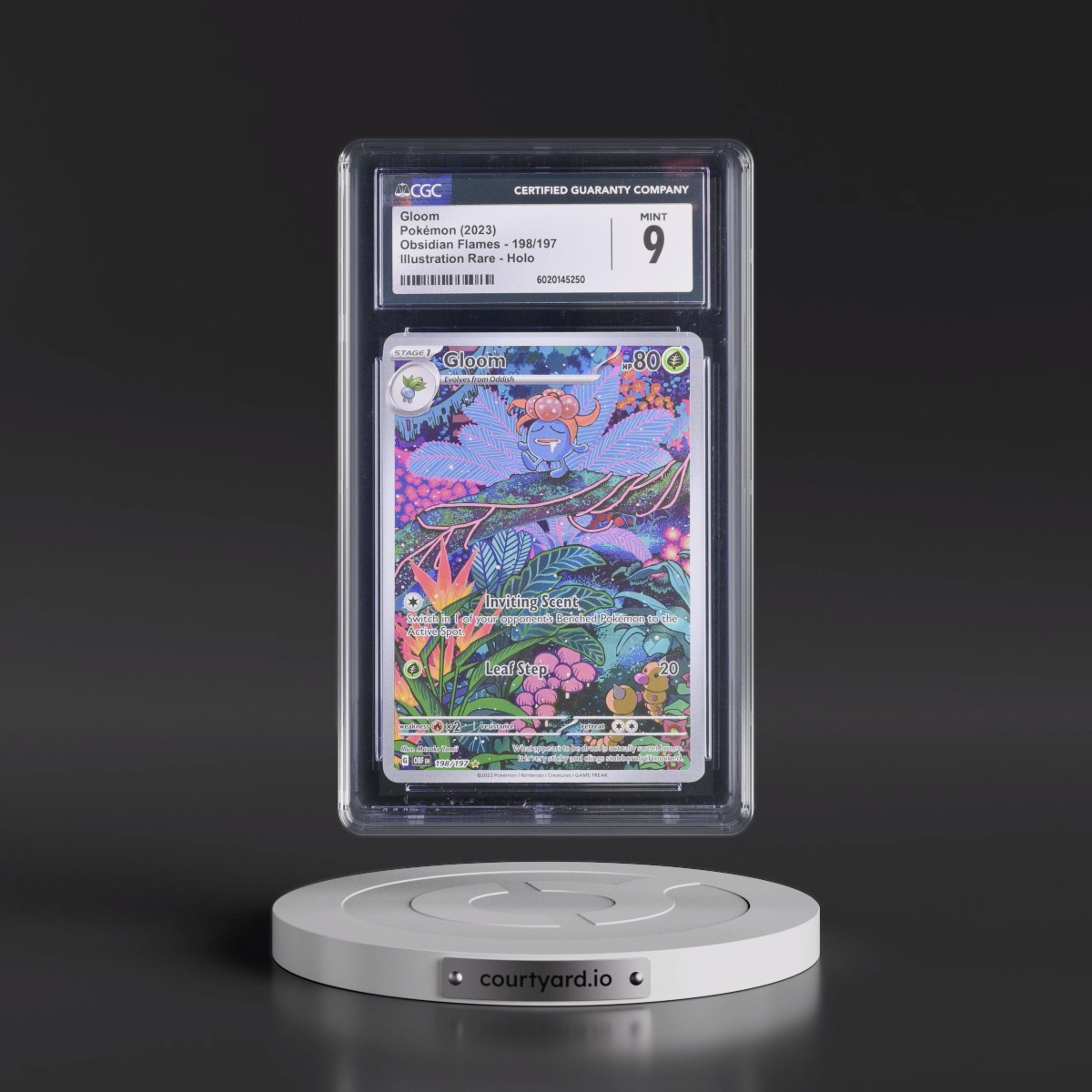2023 Obsidian Flames - OBF EN #198/197 Gloom - Illustration Rare Holo (CGC 9 MINT)