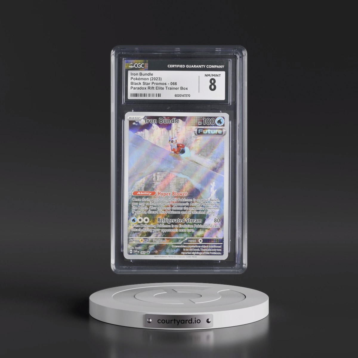 2023 Black Star Promos - Scarlet & Violet SVP EN #066 Iron Bundle - Paradox Rift Elite Trainer Box (Holo) (CGC 8 NM-MT)