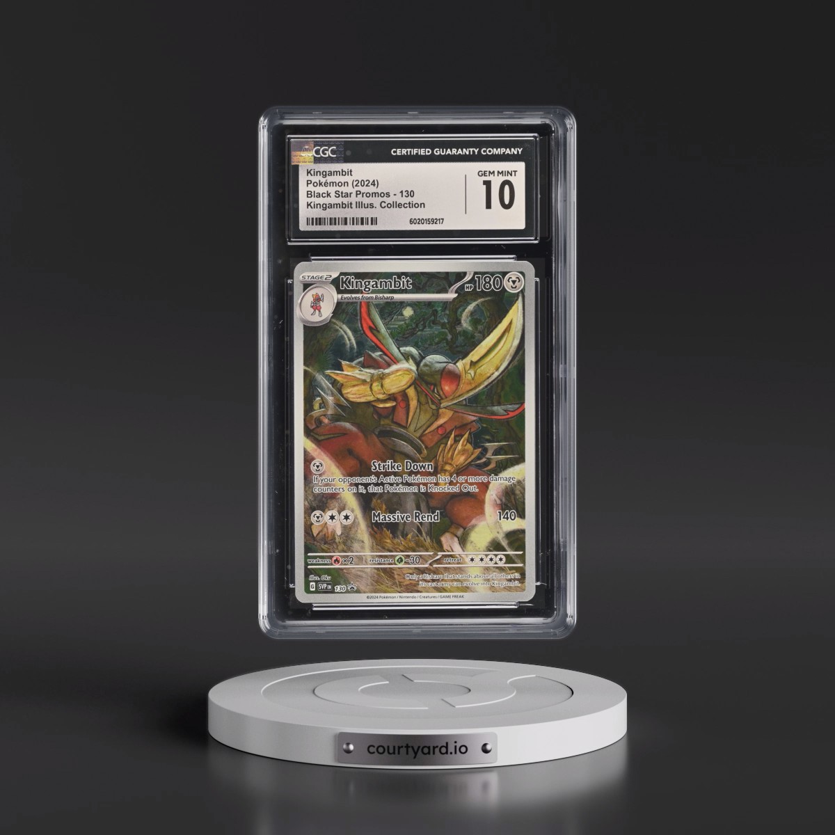 2023 Black Star Promos - Scarlet & Violet SVP EN #130 Kingambit - Kingambit Illus. Collection (Holo) (CGC 10 GEM MINT)