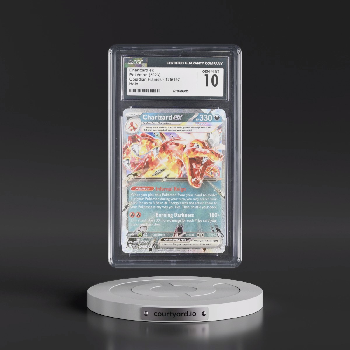 2023 Obsidian Flames - OBF EN #125/197 Charizard ex - Holo (CGC 10 GEM MINT)