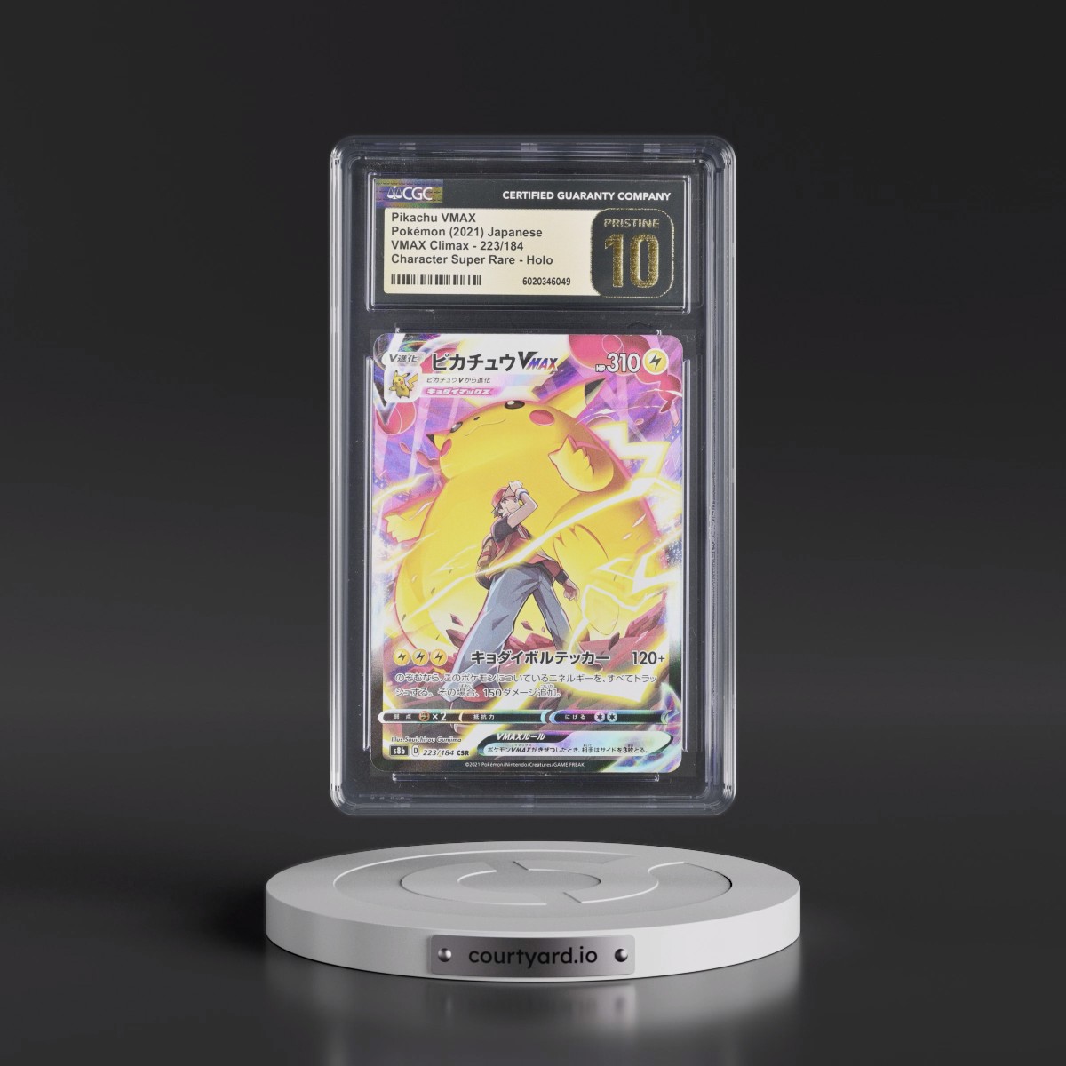 2021 VMAX Climax #223/184 Pikachu VMAX - Character Super Rare Holo (CGC 10 PRISTINE)