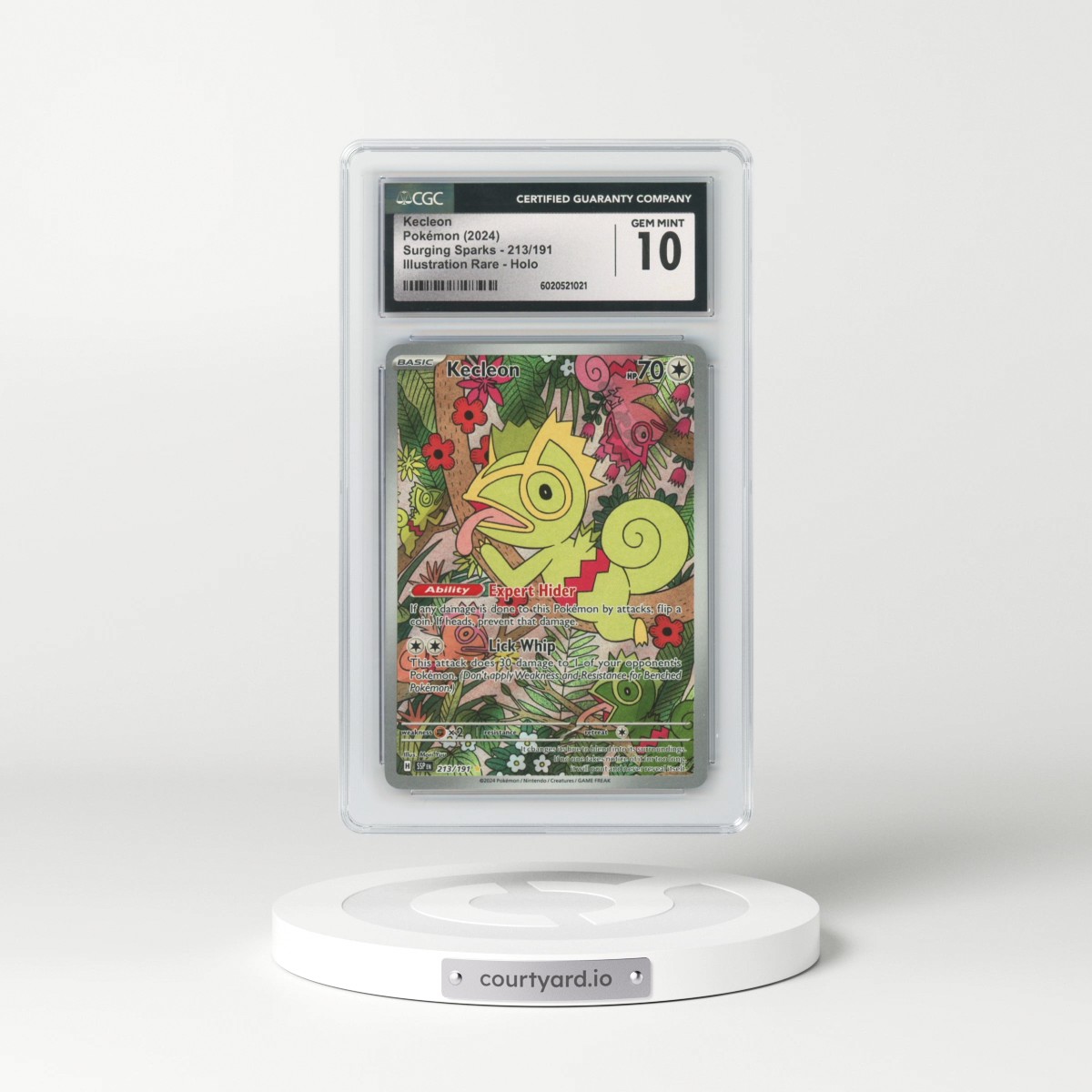 2024 Pokémon Ssp EN-Surging Sparks #213 Kecleon - Illustration Rare (CGC 10 GEM MINT)