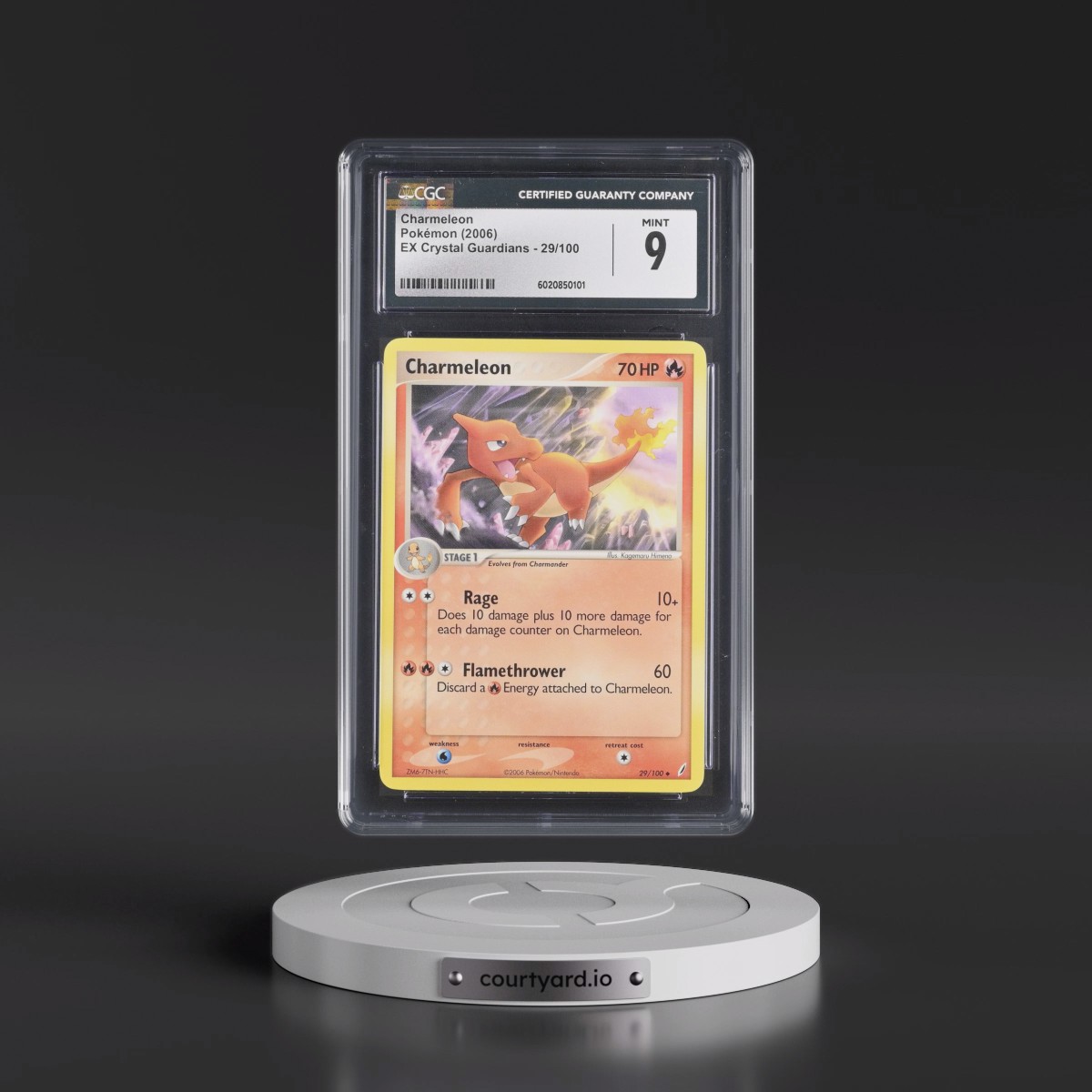 2006 EX Crystal Guardians #29/100 Charmeleon (CGC 9 MINT)