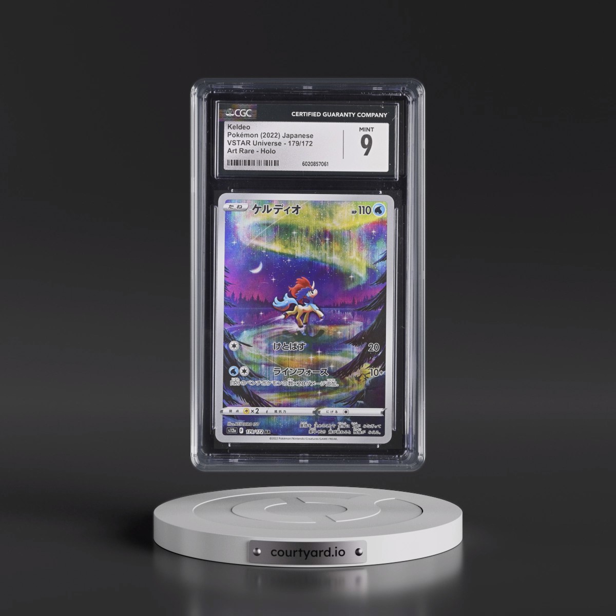 2022 VSTAR Universe #179/172 Keldeo - Art Rare Holo (CGC 9 MINT)
