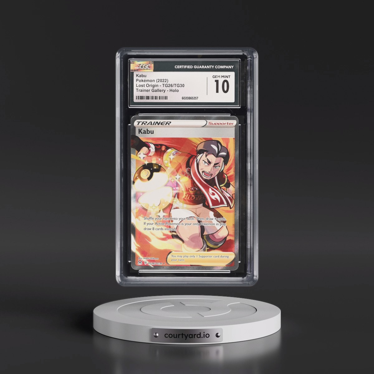2022 Lost Origin #TG26/TG30 Kabu - Trainer Gallery Holo (CGC 10 GEM MINT)