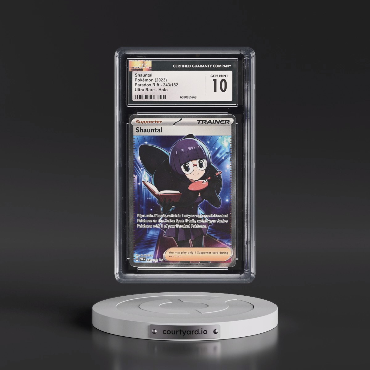 2023 Pokémon Par EN-Paradox Rift #243 Shauntal - Ultra Rare (CGC 10 GEM MINT)