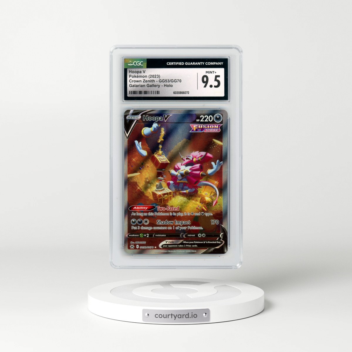 2022 Crown Zenith #GG53/GG70 Hoopa V - Holo (CGC 9.5 MINT+)