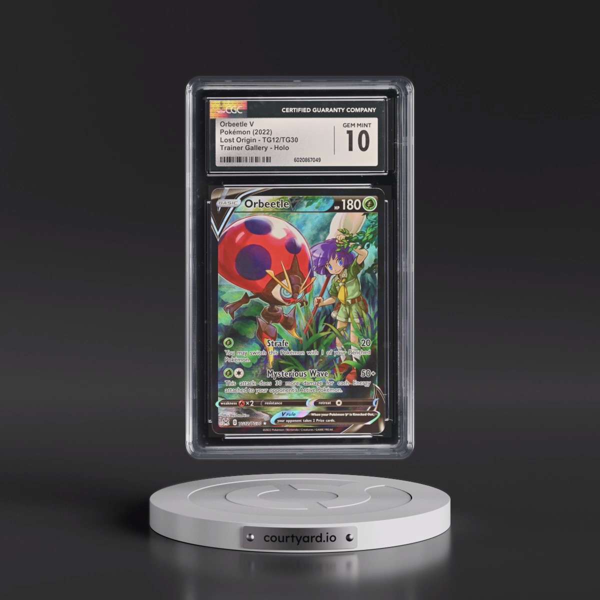 2022 Lost Origin #TG12/TG30 Orbeetle V - Trainer Gallery Holo (CGC 10 GEM MINT)