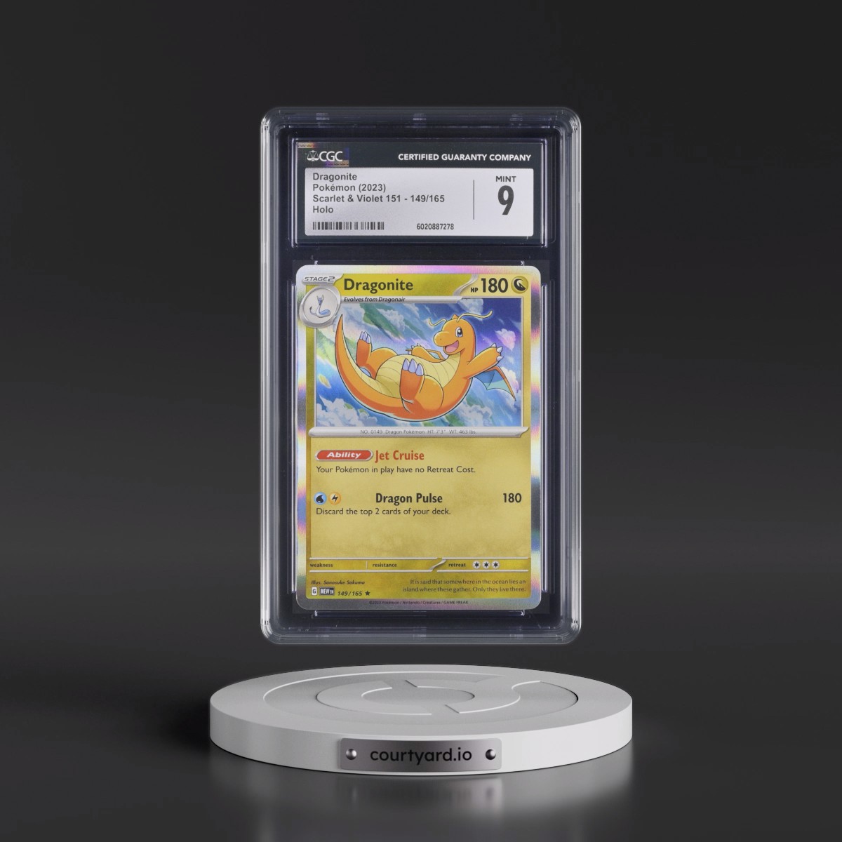 2023 Scarlet & Violet 151 - MEW EN #149/165 Dragonite - Holo (CGC 9 MINT)