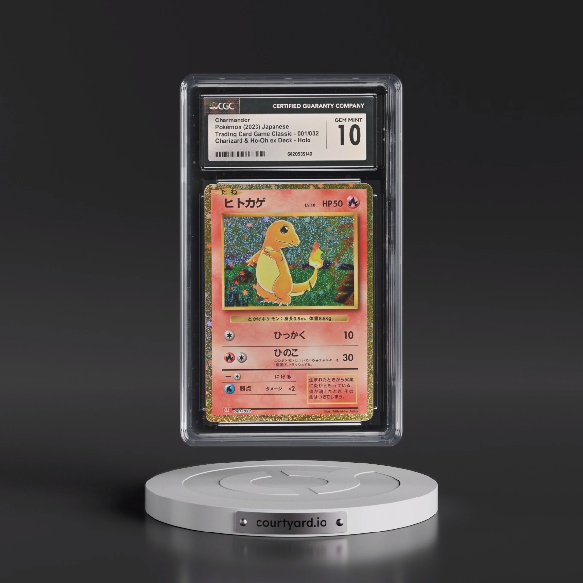 2023 Trading Card Game Classic - CLF, CLL, CLK #001/032 Charmander - Charizard & Ho-Oh ex Deck - CLL Holo (CGC 10 GEM MINT)