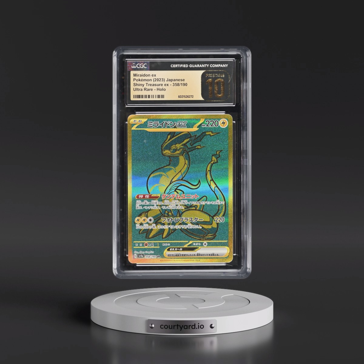 2023 Shiny Treasure ex #358/190 Miraidon ex - Ultra Rare Holo (CGC 10 PRISTINE)