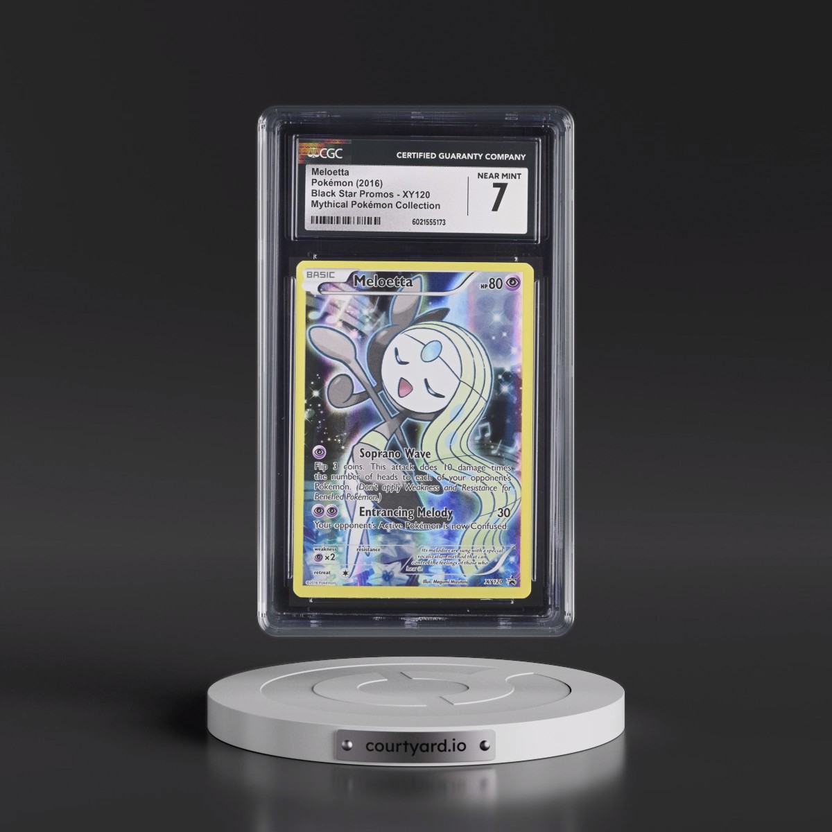 2013 Black Star Promos #XY120 Meloetta - Mythical Pokémon Collection (Holo) (CGC 7 NM)