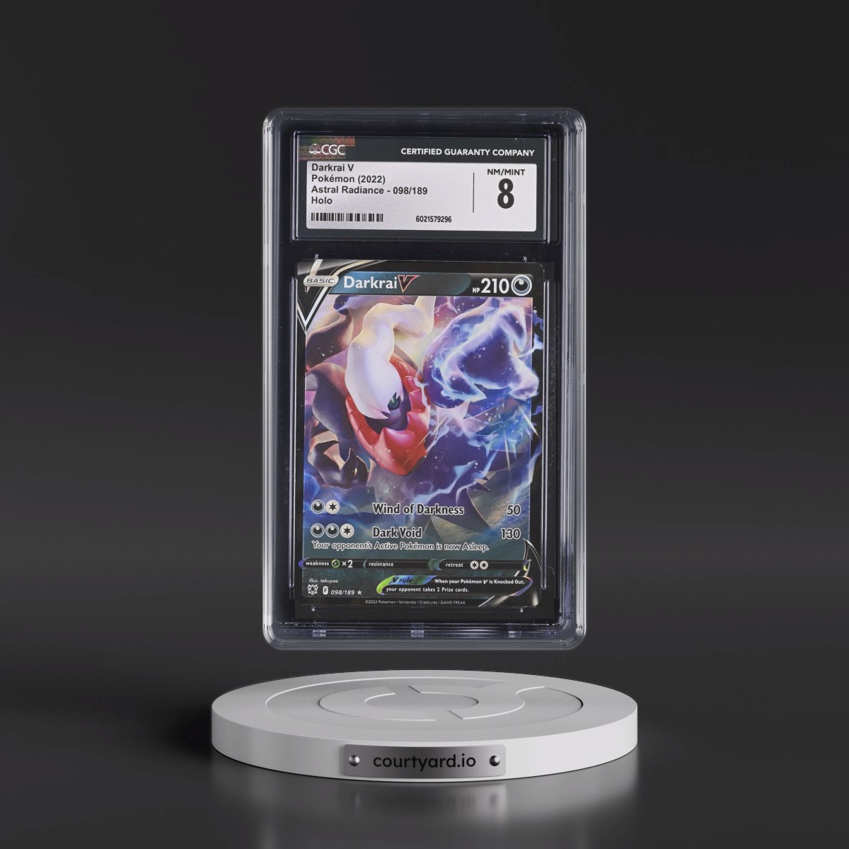 Astral Radiance #098/189 Darkrai V - Holo (CGC 8 NM-MT)