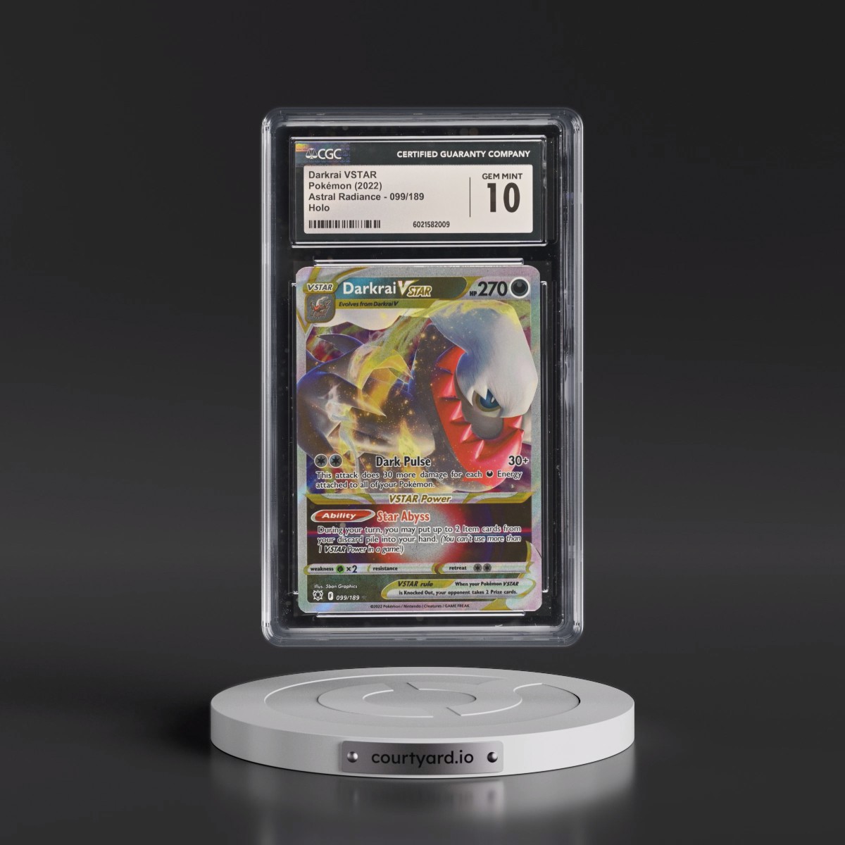 Astral Radiance #099/189 Darkrai VSTAR - Holo (CGC 10 GEM MINT)