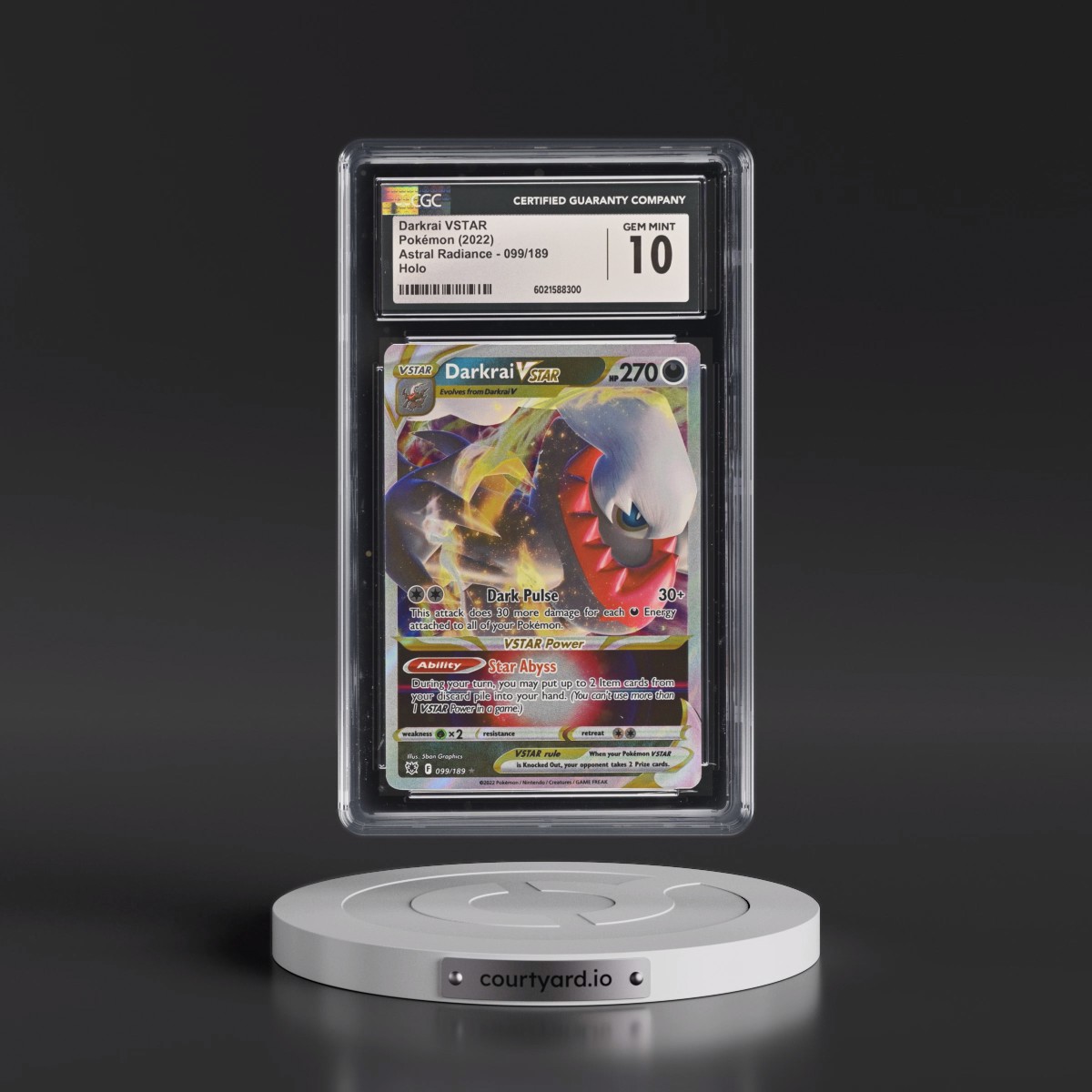 Astral Radiance #099/189 Darkrai VSTAR - Holo (CGC 10 GEM MINT)