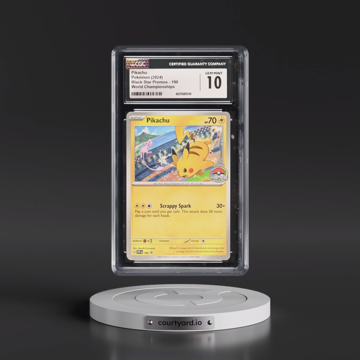 2023 Black Star Promos - Scarlet & Violet SVP EN #190 Pikachu - World Championships (CGC 10 GEM MINT)