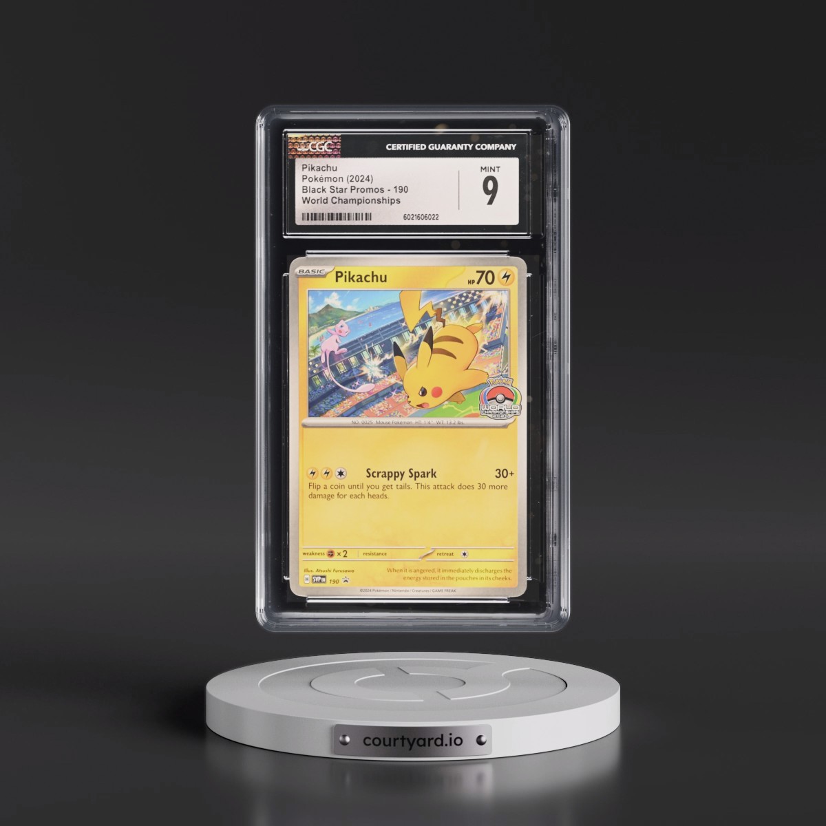 2023 Black Star Promos - Scarlet & Violet SVP EN #190 Pikachu - World Championships (CGC 9 MINT)