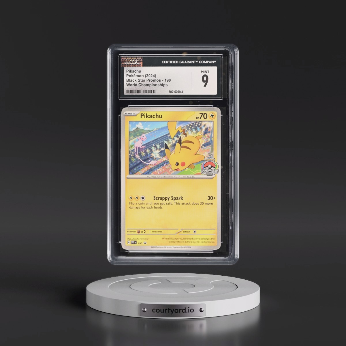2023 Black Star Promos - Scarlet & Violet SVP EN #190 Pikachu - World Championships (CGC 9 MINT)