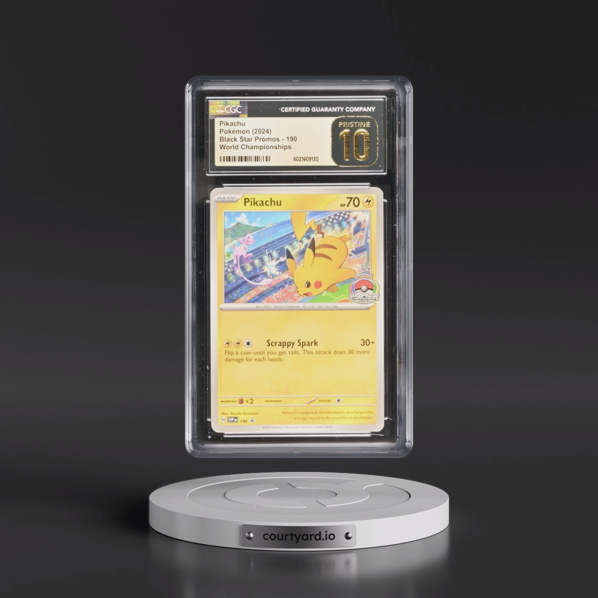 2023 Black Star Promos - Scarlet & Violet SVP EN #190 Pikachu - World Championships (CGC 10 PRISTINE)