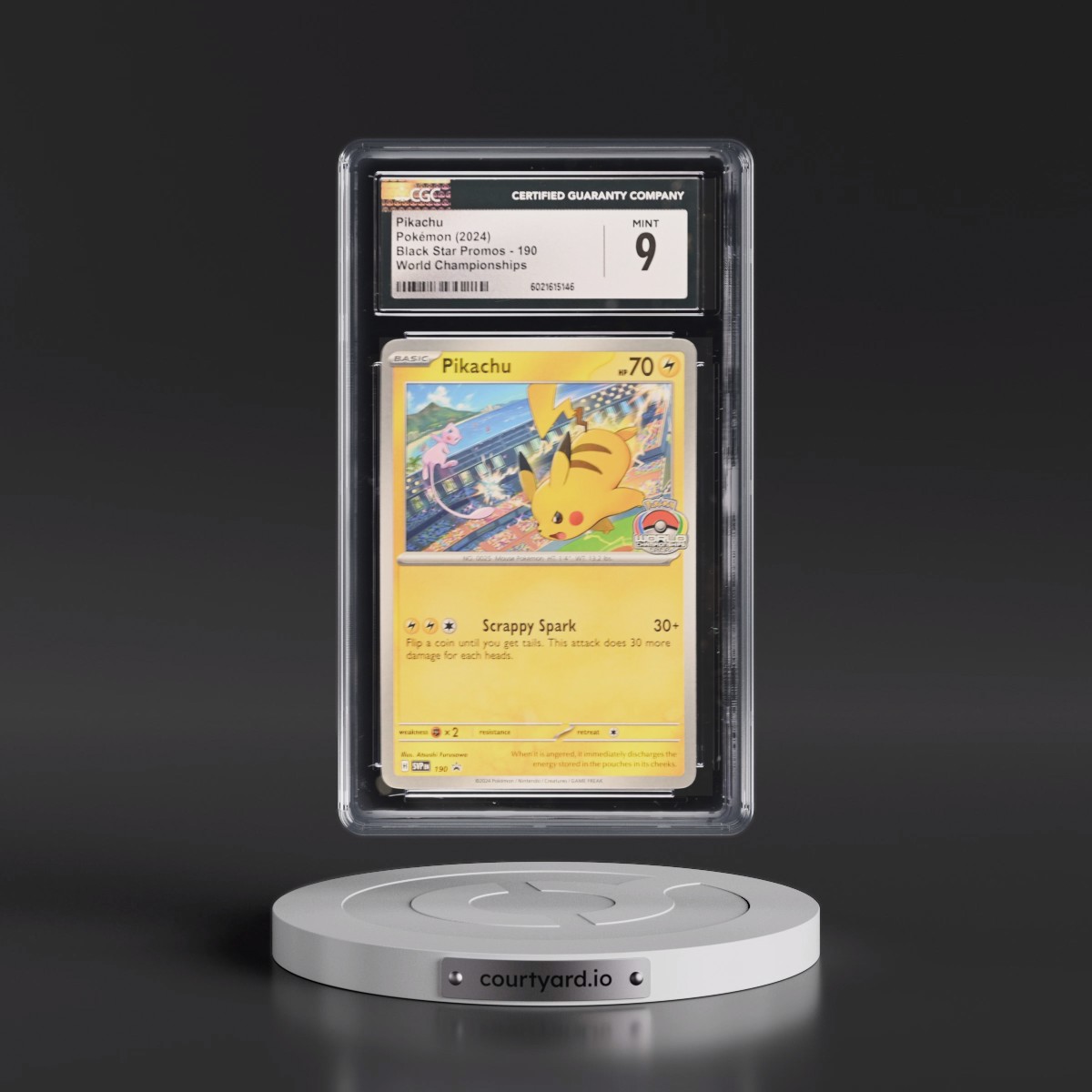 2023 Black Star Promos - Scarlet & Violet SVP EN #190 Pikachu - World Championships (CGC 9 MINT)