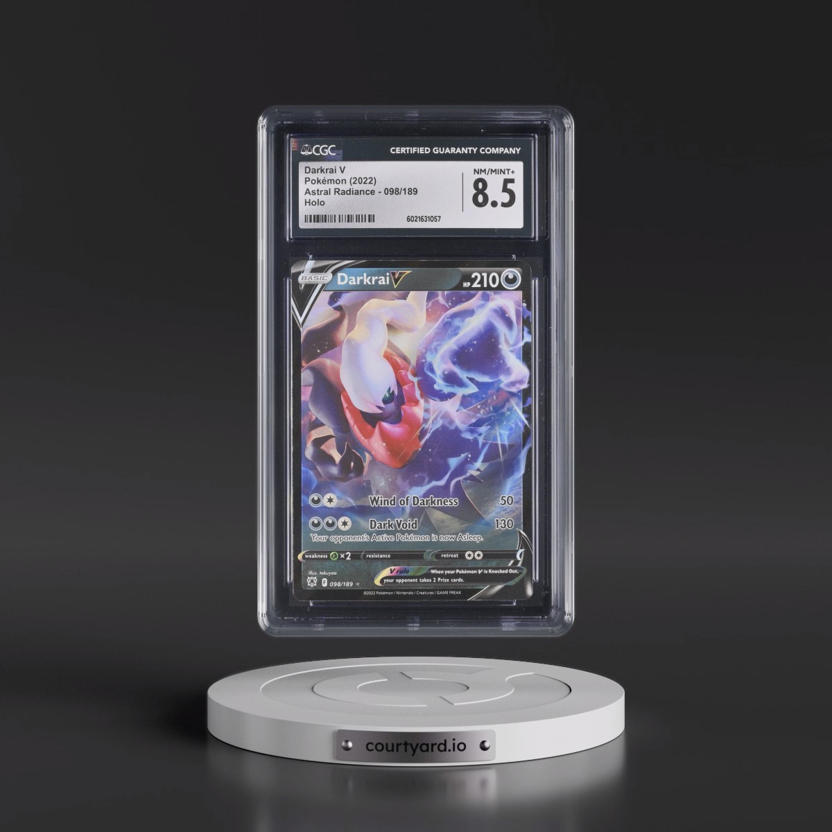 Astral Radiance #098/189 Darkrai V - Holo (CGC 8.5 NM-MT+)