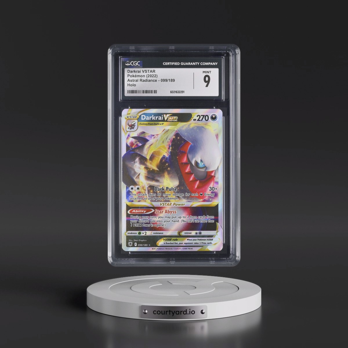 Astral Radiance #099/189 Darkrai VSTAR - Holo (CGC 9 MINT)