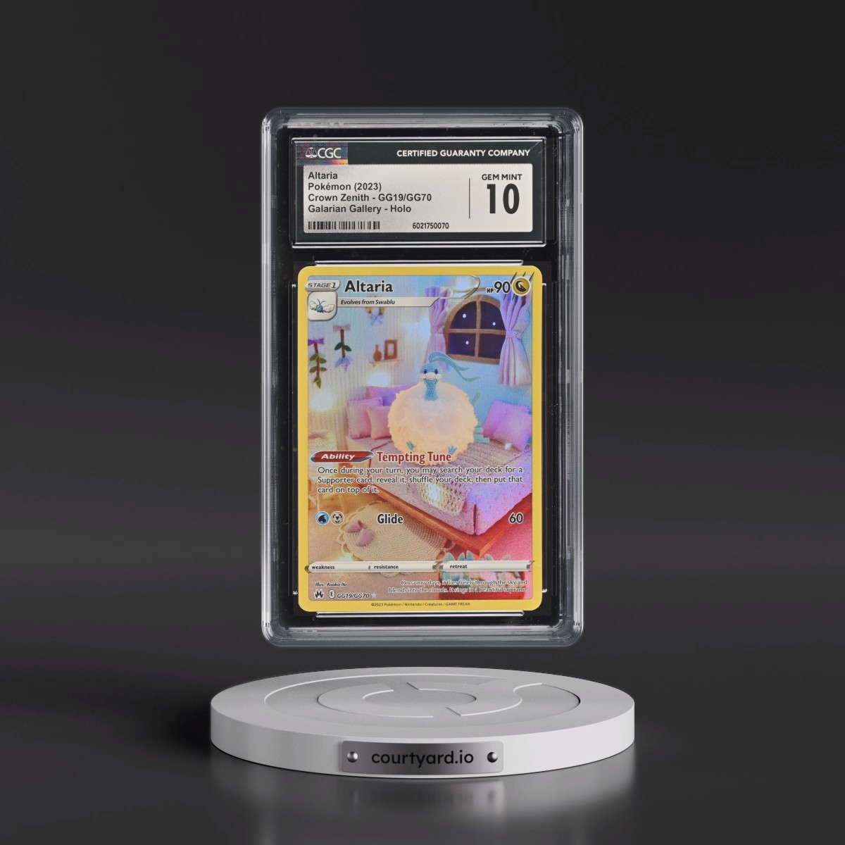 2023 Crown Zenith #GG19/GG70 Altaria - Galarian Gallery Holo (CGC 10 GEM MINT)