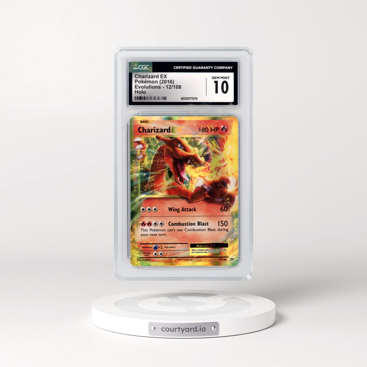 2016 Evolutions #12/108 Charizard EX - Holo (CGC 10 GEM MINT)