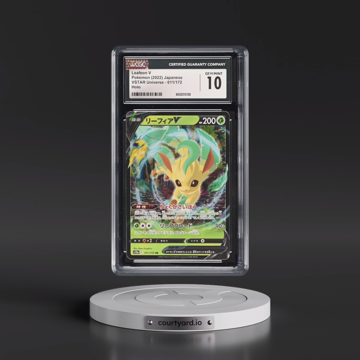2022 VSTAR Universe #011/172 Leafeon V - Holo (CGC 10 GEM MINT)