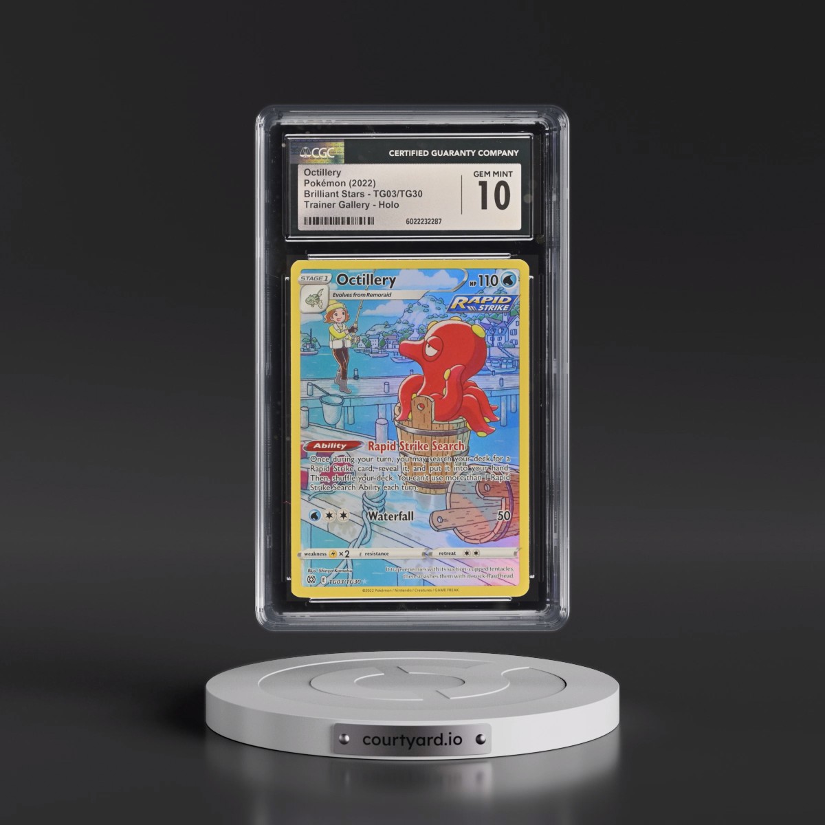 2022 Brilliant Stars #TG03/TG30 Octillery - Character Rare (CGC 10 GEM MINT)