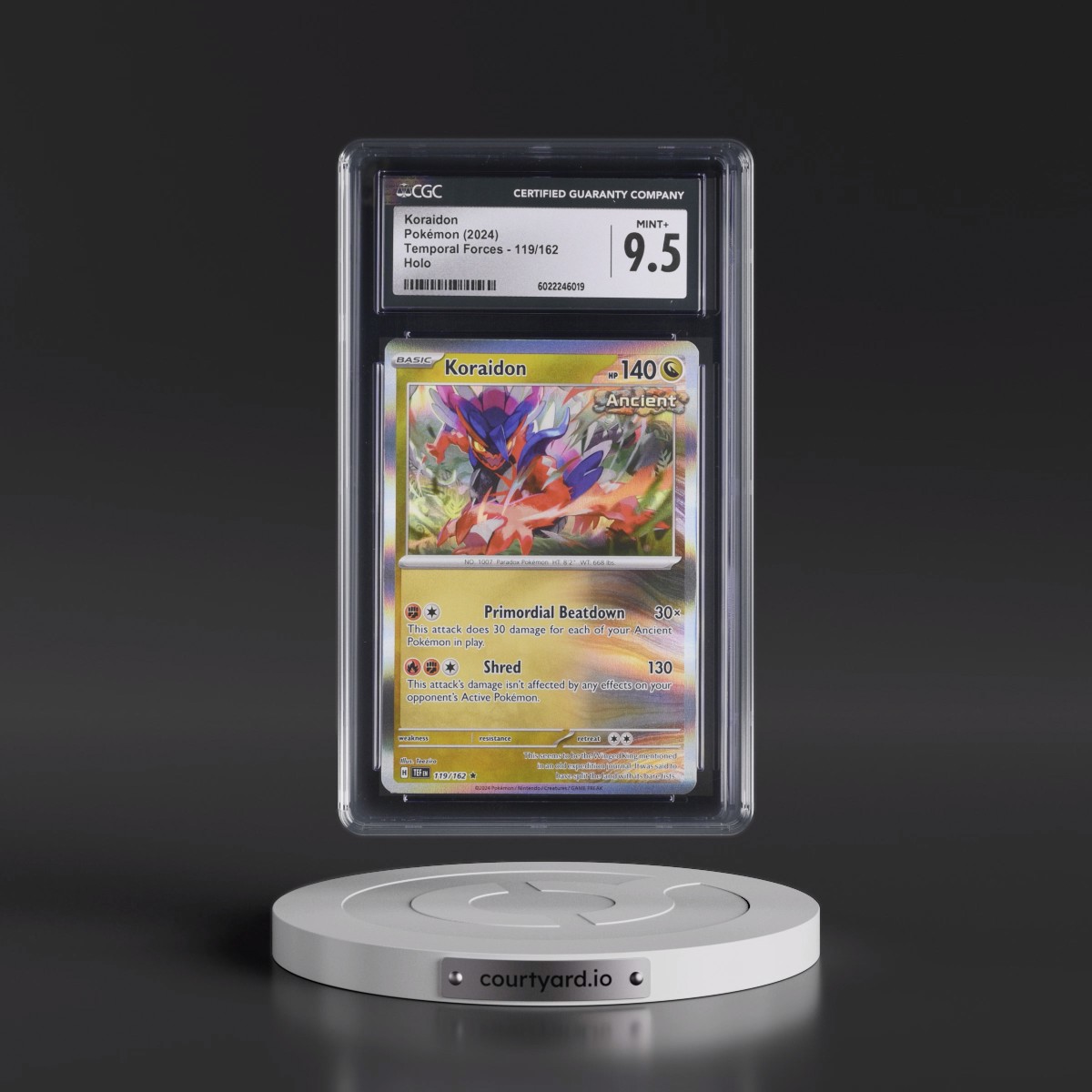 2023 Temporal Forces - TEF EN #119/162 Koraidon - Holo (CGC 9.5 MINT+)
