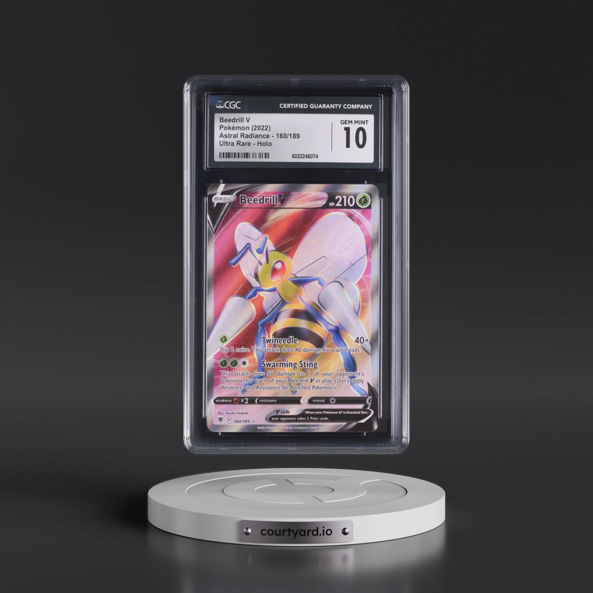 Astral Radiance #160/189 Beedrill V - Ultra Rare Holo (CGC 10 GEM MINT)